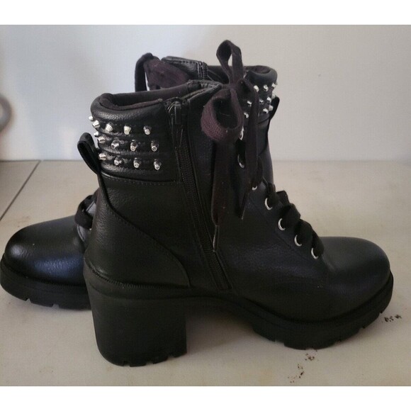 NOBO Studded Blk. Boots - size 9 - Picture 2 of 7